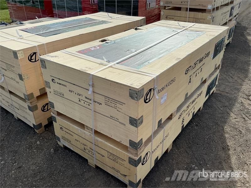 KJ K4525G Double Garage Metal Shed (Unused) 鉄骨建造物