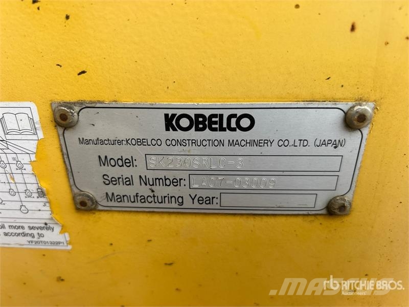 Kobelco SK230SRLC-3 Tracked Excavator 履带挖掘机