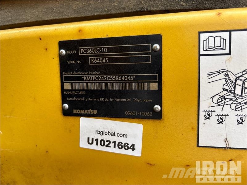 Komatsu PC360LC-10 Tracked Excavator Paletli ekskavatörler