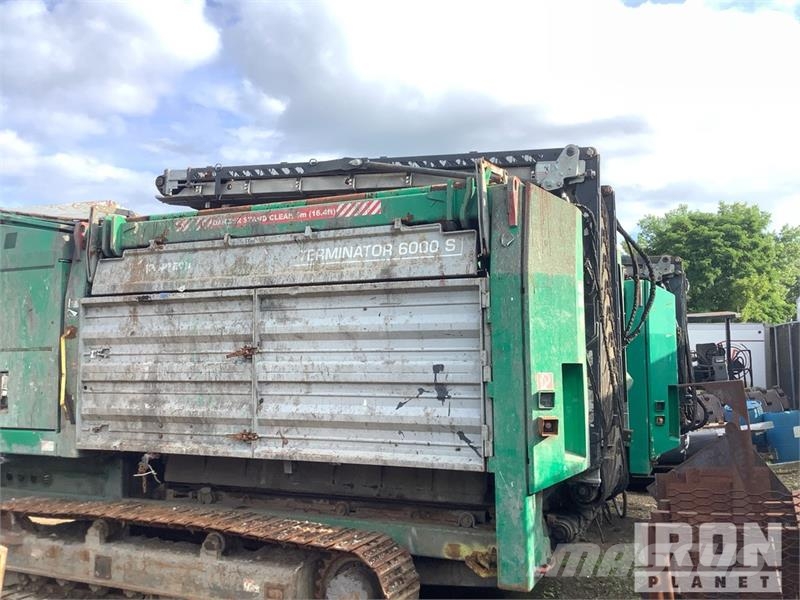 Komptech Terminator 6000S 100 ton/hr Tracked Shredder آلات تمزيق المخلفات