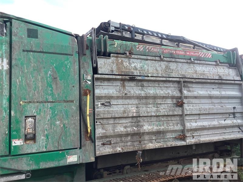 Komptech Terminator 6000S 100 ton/hr Tracked Shredder آلات تمزيق المخلفات