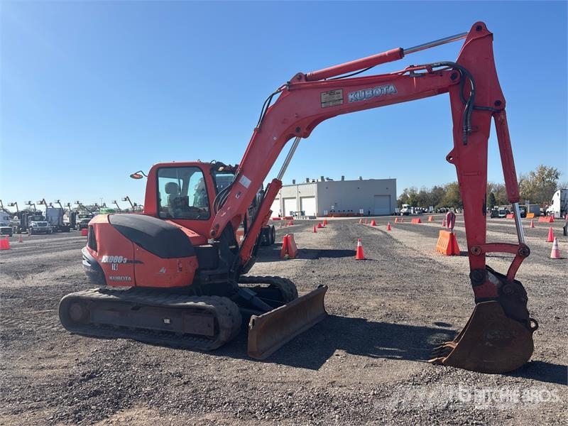 Kubota KX080-3 Tracked Excavator Kāpurķēžu ekskavatori