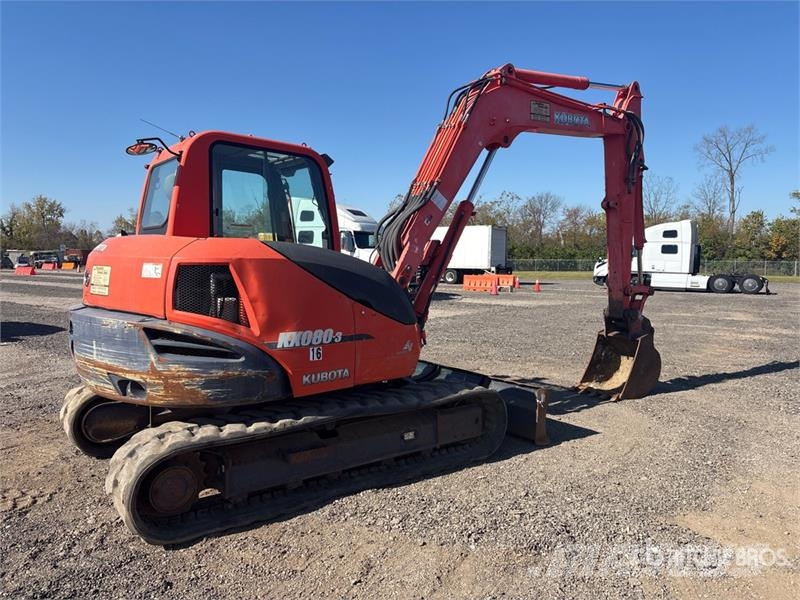 Kubota KX080-3 Tracked Excavator Kāpurķēžu ekskavatori