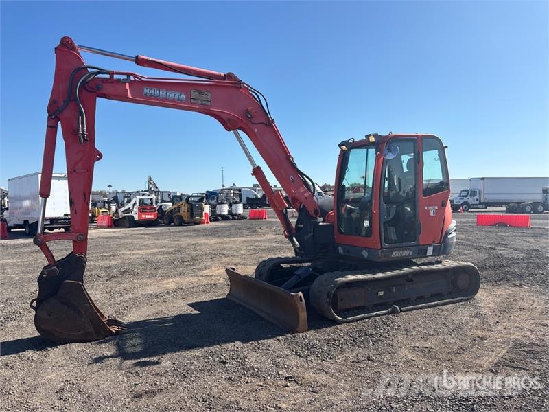 Kubota KX080-3 Tracked Excavator Kāpurķēžu ekskavatori
