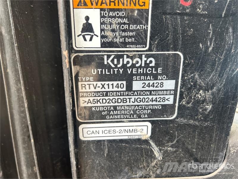 Kubota RTV-X1140 Veicoli utilitari