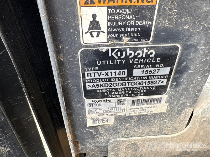 Kubota RTV-X1140 Χρηστικές μηχανές
