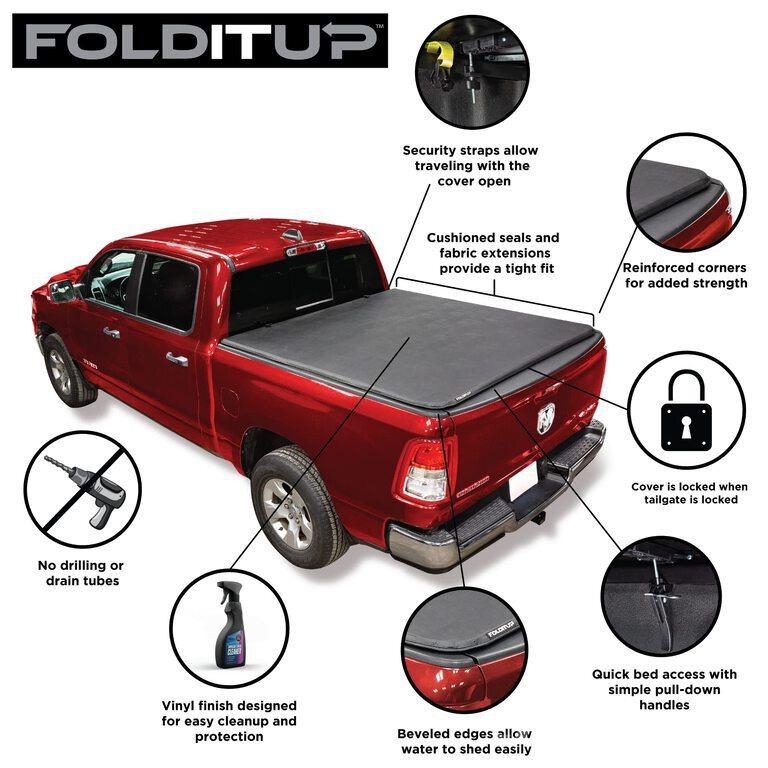  Leer FOLDITUP Soft Folding Tonneau Cove (Unused) Muut