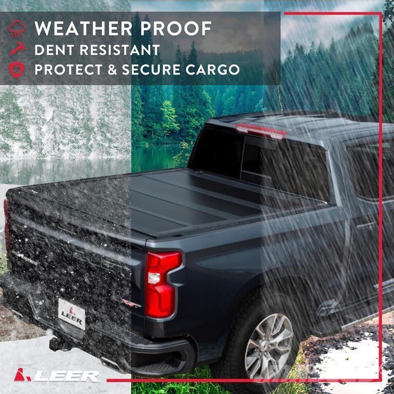Leer HF650M Quad-Folding Truck Bed Tonneau Cover w Muut
