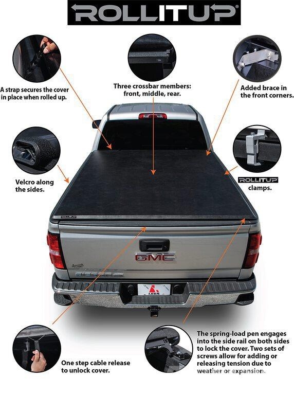 Leer ROLLITUP Soft Rolling Tonneau Cover (Unused) Muut