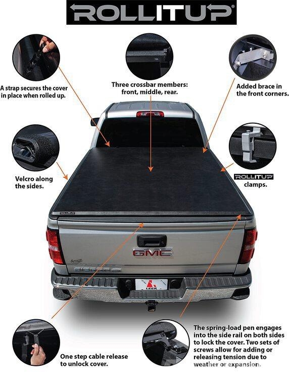  Leer ROLLITUP Soft Rolling Tonneau Cover (Unused) Transportes - Outros
