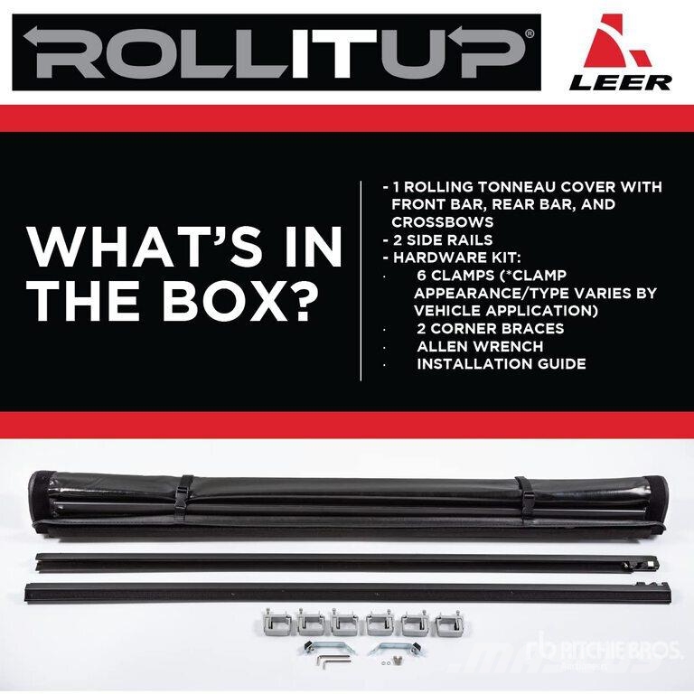  Leer ROLLITUP Soft Rolling Tonneau Cover (Unused) Muut