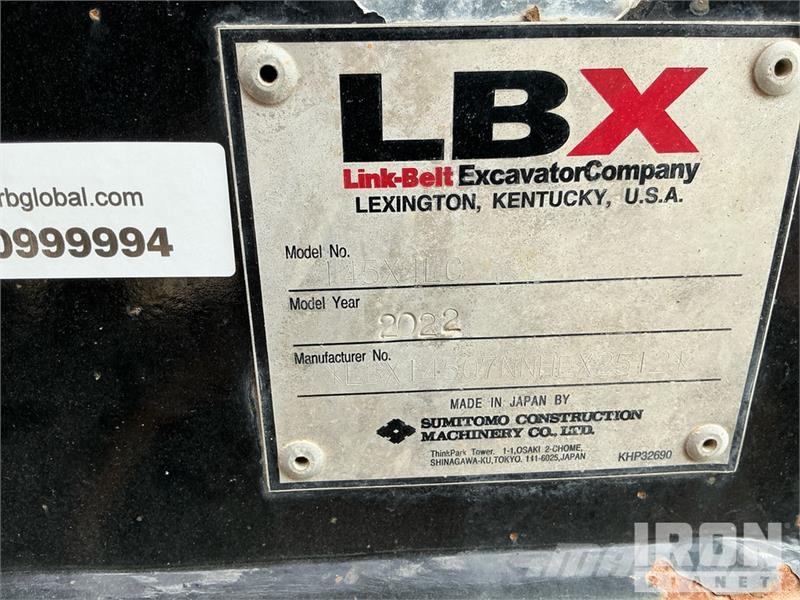 Link-Belt 145X4LC Tracked Excavator Bagri goseničarji