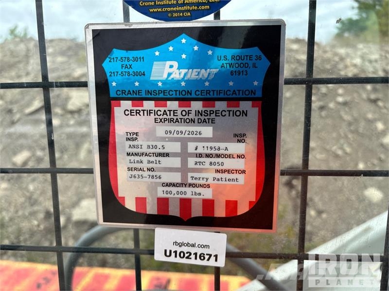 Link-Belt RTC-8050 Gru per terreni difficili