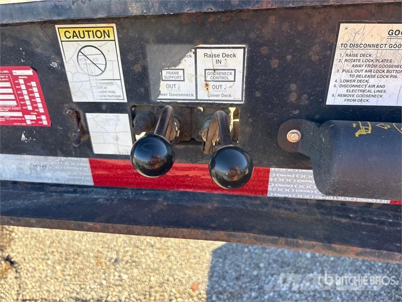 Load King 553SS 55 ton Tri/A Lowboy Trailer Pranchas / Carrega-tudo