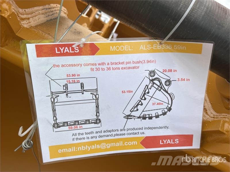  LYALS ALSEB336 59 in Digging Excavator Bucket (Unu دلاء