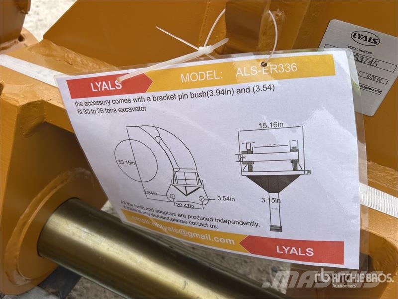  LYALS ALSER36 Excavator Ripper (Unused) Scarificateur