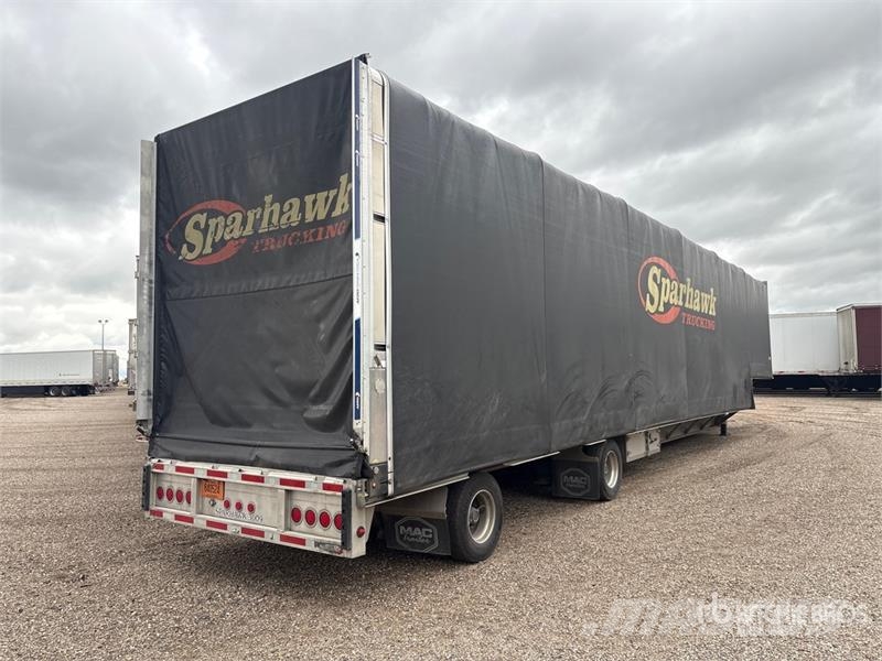 MAC 53 ft T/A Spread Axle Step Deck Curtain Side Trail Remolques de caja de lona