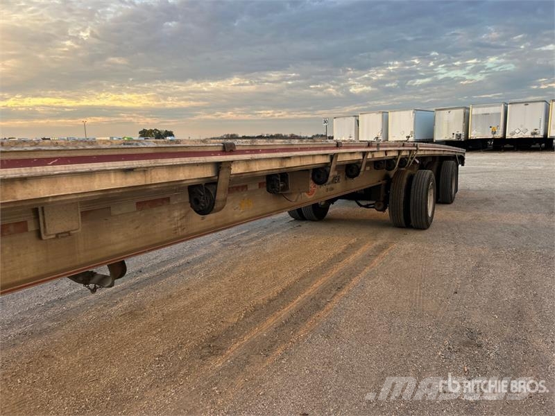 MAC 53 ft T/A Spread Axle Flatbed Trailer Pick up/Prelata