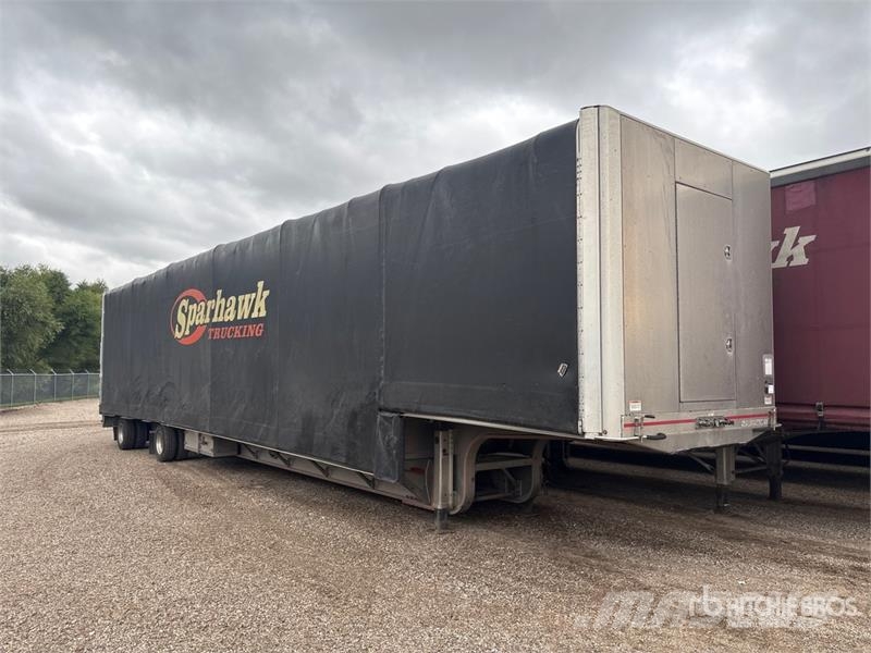 MAC 53 ft T/A Spread Axle Step Deck Curtain Side Trail Remolques de caja de lona