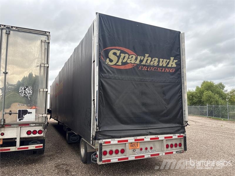 MAC 53 ft T/A Spread Axle Step Deck Curtain Side Trail Remolques de caja de lona