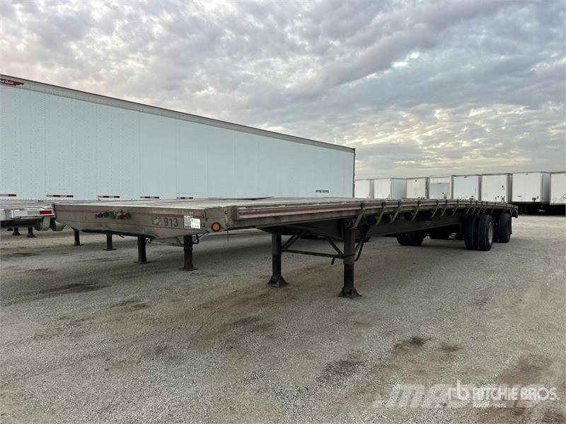 MAC 53 ft T/A Spread Axle Flatbed Trailer Pick up/Prelata