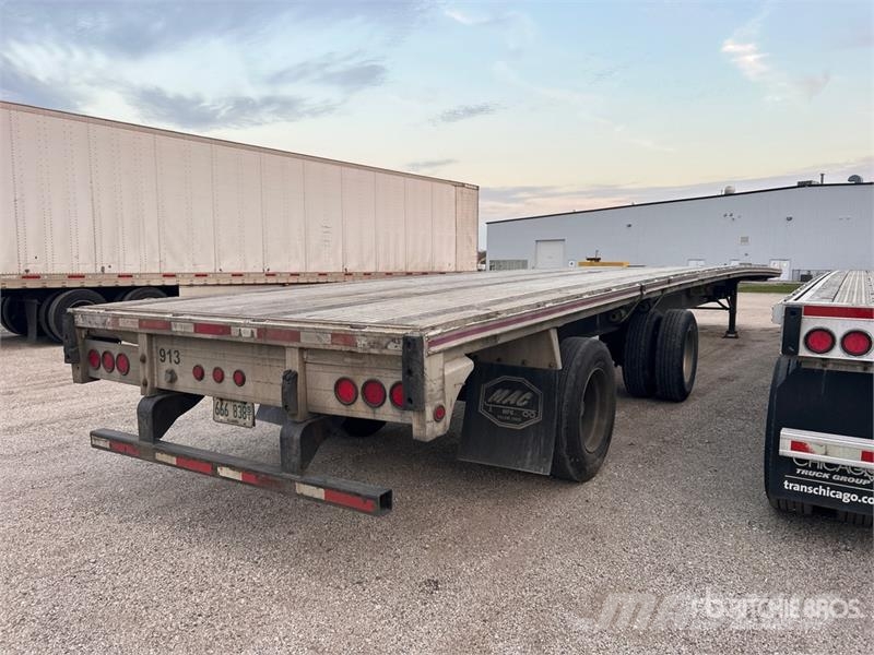 MAC 53 ft T/A Spread Axle Flatbed Trailer Pick up/Prelata