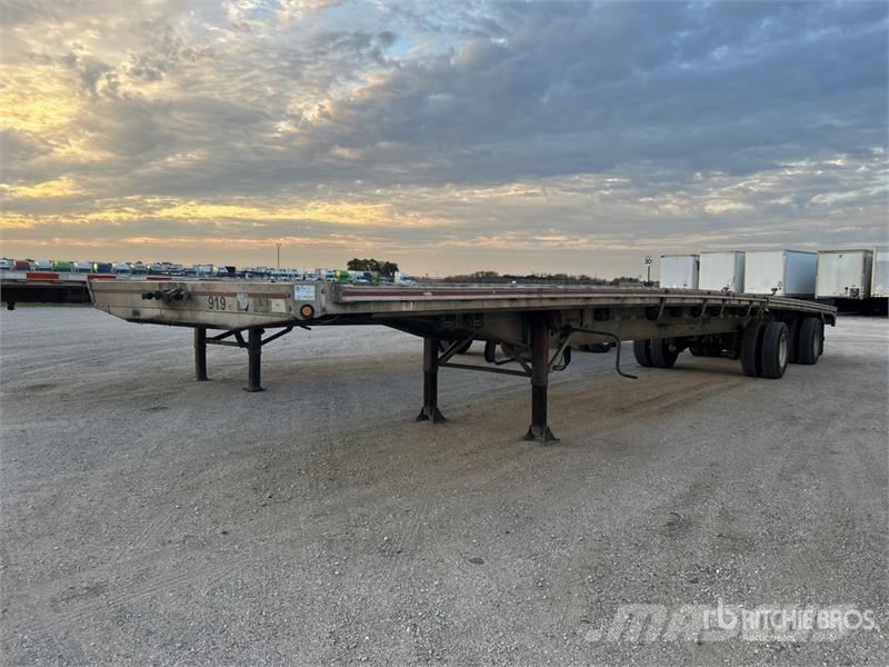 MAC 53 ft T/A Spread Axle Flatbed Trailer Pick up/Prelata