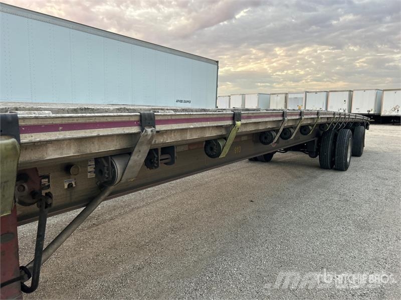 MAC 53 ft T/A Spread Axle Flatbed Trailer Pick up/Prelata