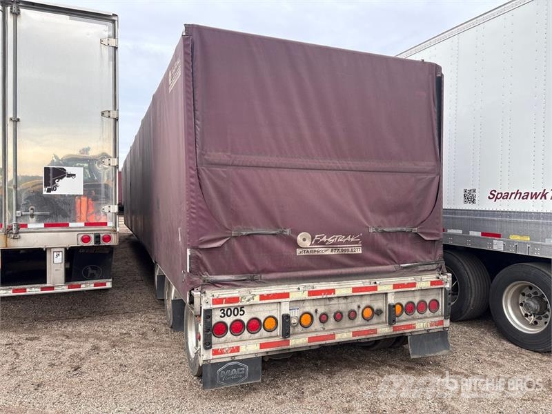 MAC 53 ft Tri/A Step Deck Curtain Side Trailer Gardinanhænger
