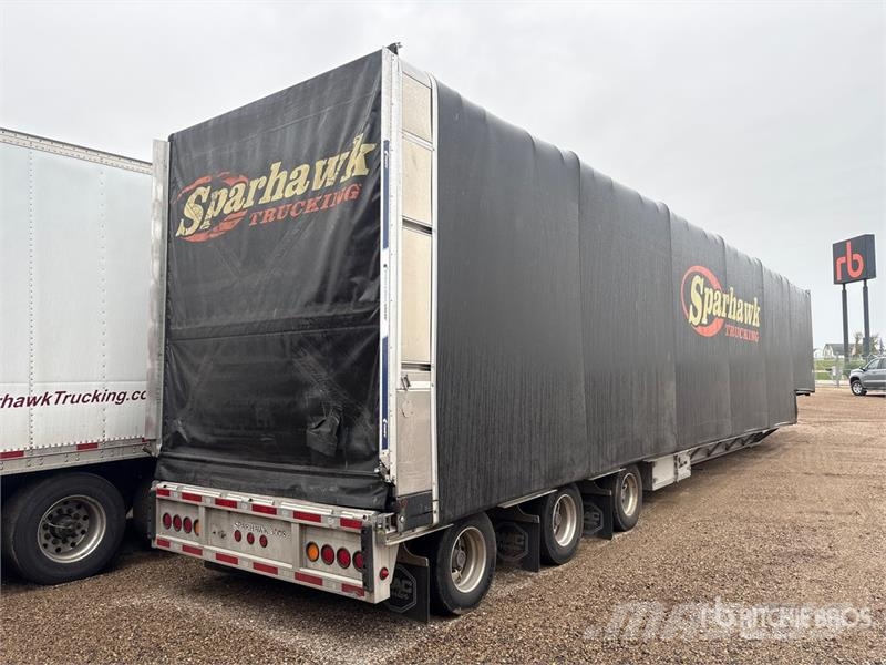 MAC 53 ft Tri/A Step Deck Curtain Side Trailer Gardinanhænger