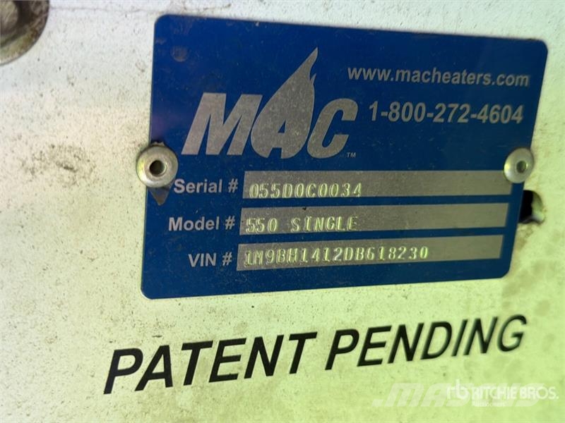 MAC 550 550000 BTU Space Heater (Inoperable) Equipo para calentado y descongelación