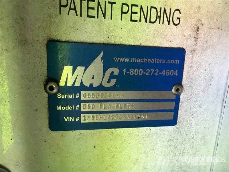 MAC 550 550000 BTU Space Heater (Inoperable) Verhittings en ontdooi apparatuur