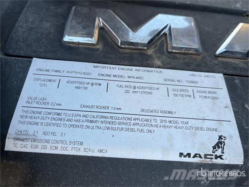 Mack Anthem 6x4 T/A Sleeper Truck Tractor Naudoti vilkikai