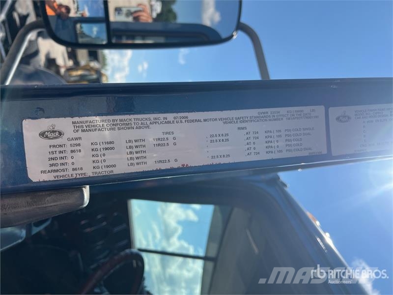 Mack CXP613 6x4 T/A Dump Truck Camiones bañeras basculantes o volquetes