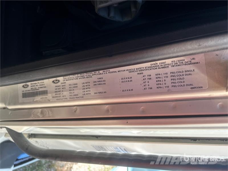 Mack CXU613 Traktorske jedinice