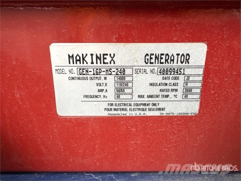  MAKINEX GEN-16P-MS-240 16 kW Portable Generator Se Alte generatoare