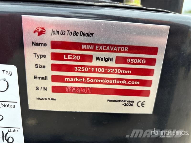ME20-RED Mini Excavator (Unused) Mini bagri <7t