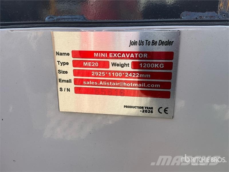 ME20-YELLOW Yanmar Diesel Mini Excavator (Unused) Minigraafmachines < 7t