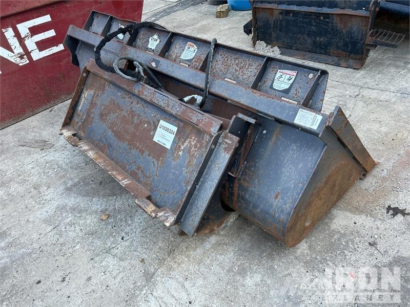 Melecio MC0309 84 in Side Dump Skid Steer Bucket Кофи