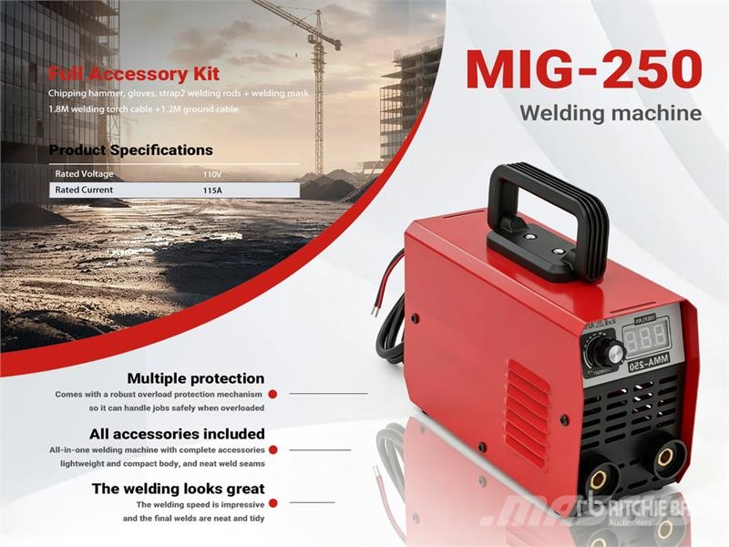 MIG-250 115 A MIG Electric Welder (Unused) Svejsemaskiner