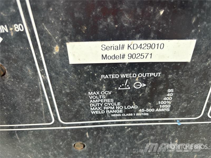 Miller Big Blue 400D Skid-Mounted Engine Driven Welder Soldadoras