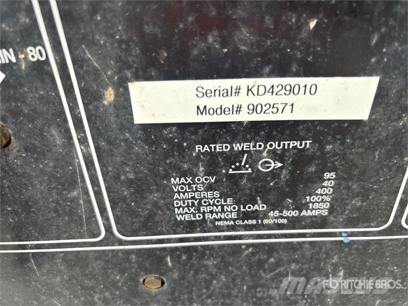 Miller Big Blue 400D Skid-Mounted Engine Driven Welder Soldadoras