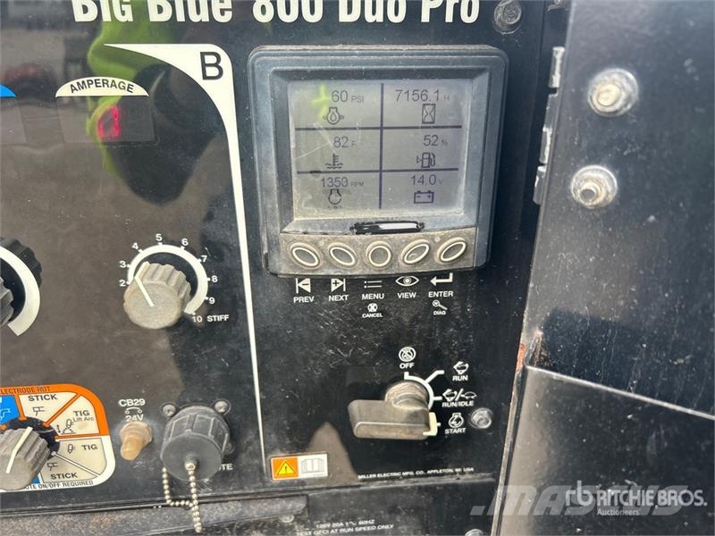 Miller Big Blue 800 Duo Pro 800 A Skid-Mounted Multi-Proc Welding machines