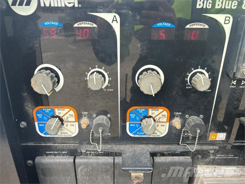Miller Big Blue 800 Duo Pro 800 A Skid-Mounted Multi-Proc Welding machines