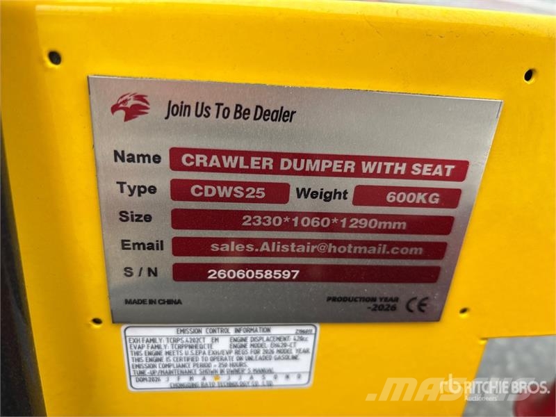 Mini Crawler Dumper Ne cestni demperji