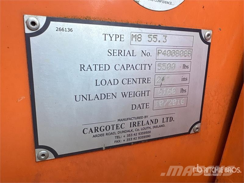 Moffet M8 55.3 5500 lb 3x3 Truck Mounted Forklift Truck mounted forklifts