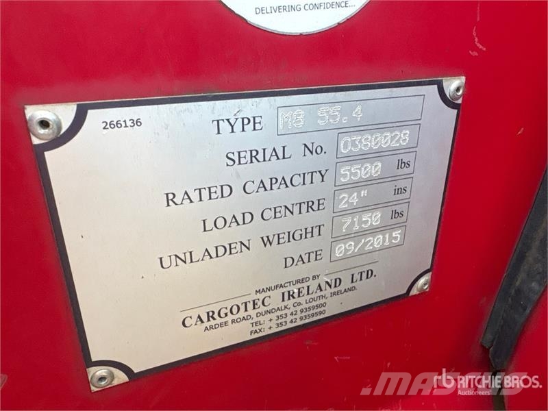 Moffet M8 55.4 5500 lb 3x3 Truck Mounted Forklift Truck mounted forklifts