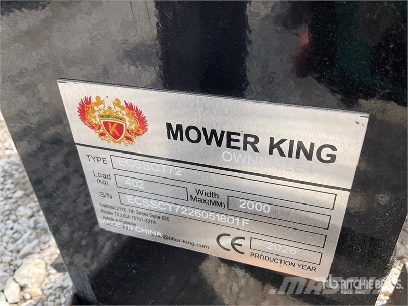 Mower King ECSSCT72 60 in Skid Steer Trencher (Unu Trancheuse