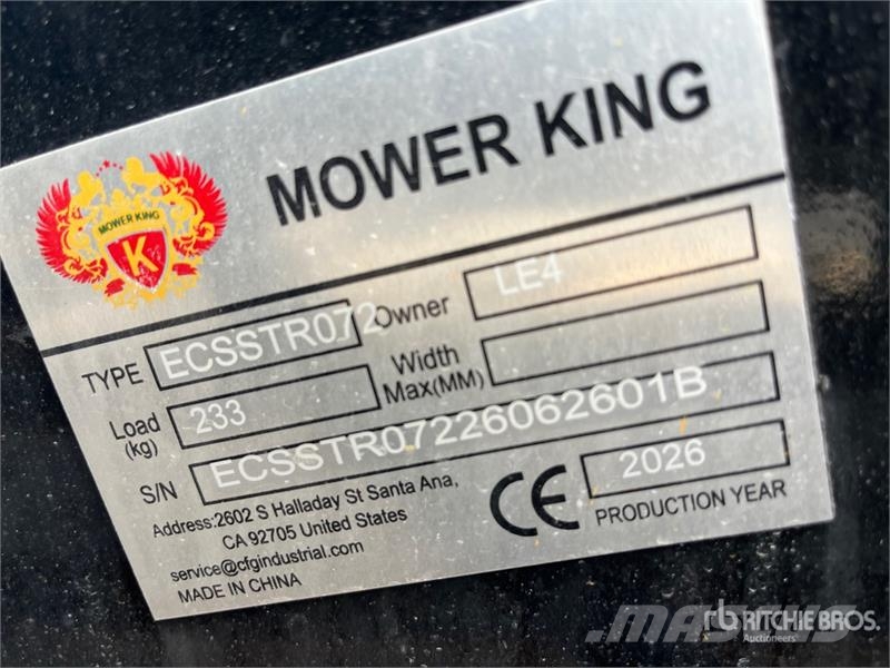 Mower King ECSSTR072 72 in Skid Steer Tiller (Unus Power harrows and rototillers