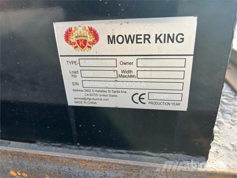  Mower King SSRC 72 in Skid Steer Brush Cutter (Unu Monterade och påhängda gräsklippare